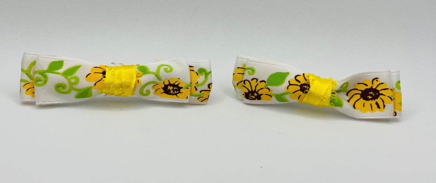 Sunflower Mama Kat bow set