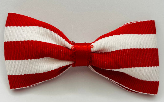 Red Stripe Mama Kat single bow